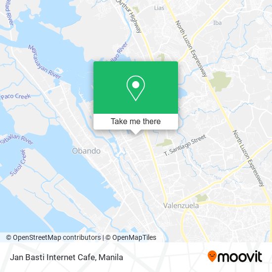 Jan Basti Internet Cafe map