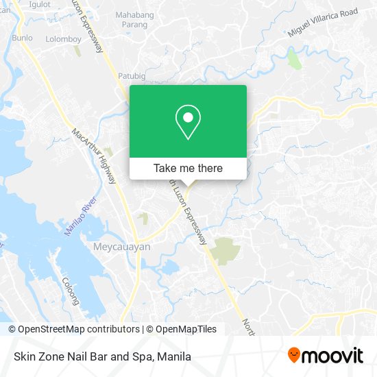 Skin Zone Nail Bar and Spa map