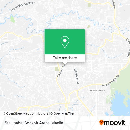 Sta. Isabel Cockpit Arena map