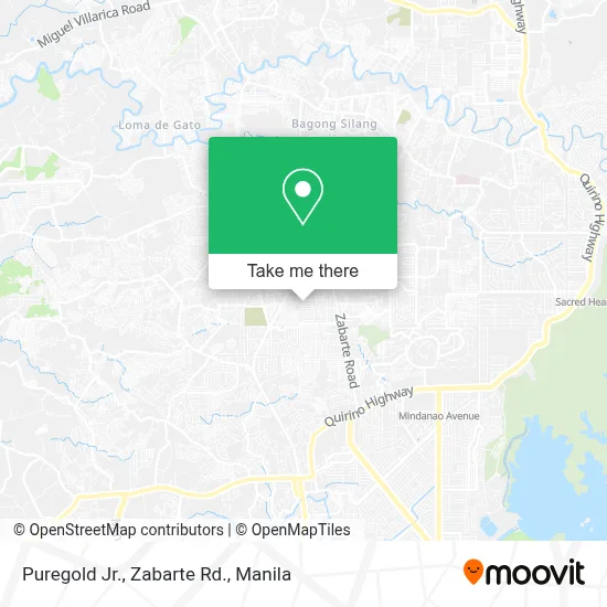 Puregold Jr., Zabarte Rd. map