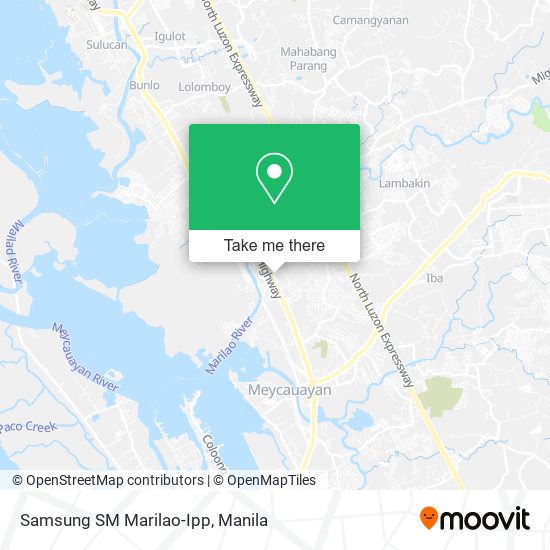 Samsung SM Marilao-Ipp map