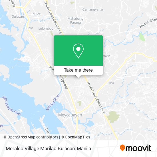 Meralco Village Marilao Bulacan map