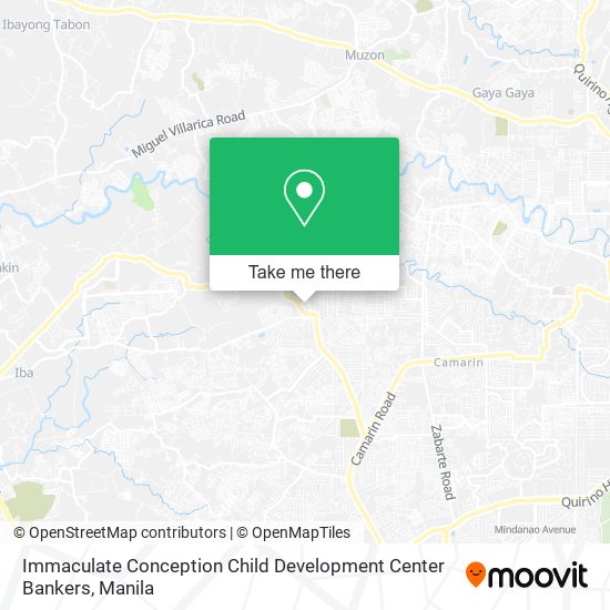 Immaculate Conception Child Development Center Bankers map