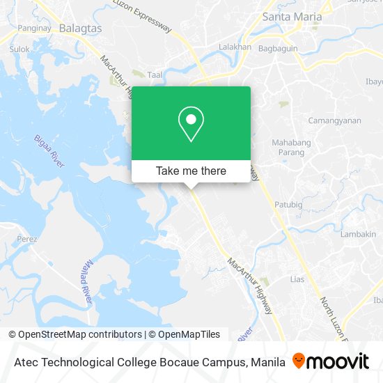 Atec Technological College Bocaue Campus map