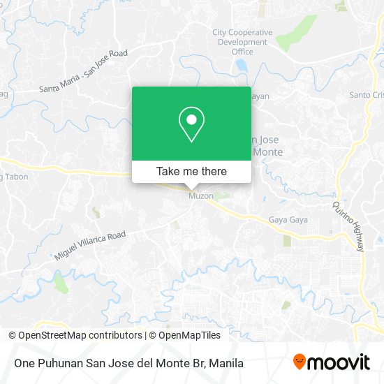 One Puhunan San Jose del Monte Br map