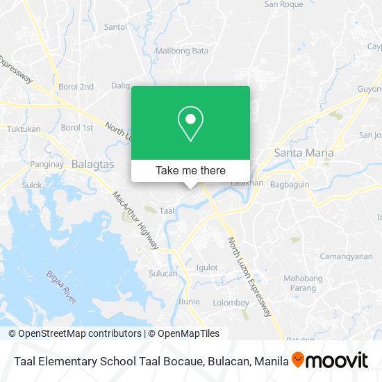 Taal Elementary School Taal Bocaue, Bulacan map
