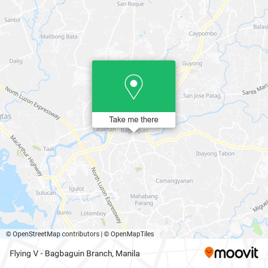 Flying V - Bagbaguin Branch map