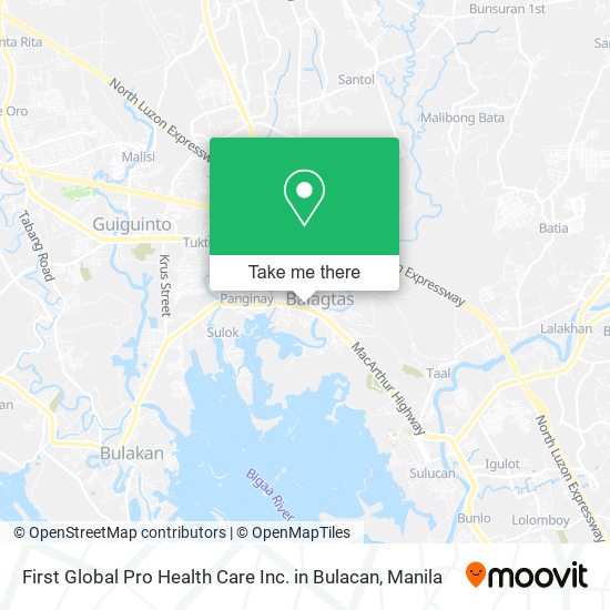 First Global Pro Health Care Inc. in Bulacan map
