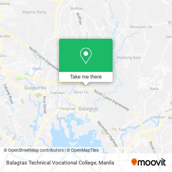Balagtas Technical Vocational College map