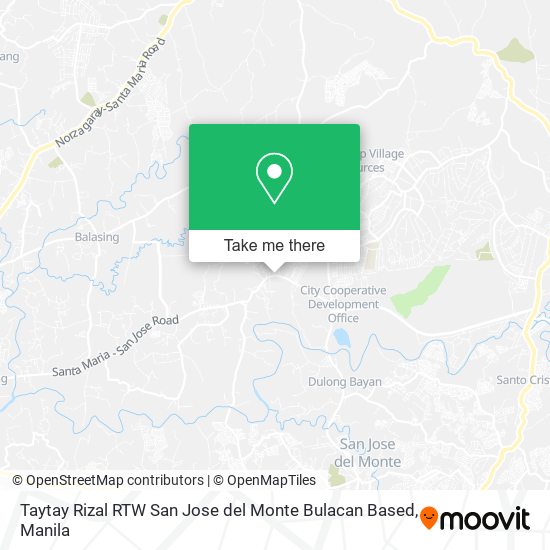 Taytay Rizal RTW San Jose del Monte Bulacan Based map