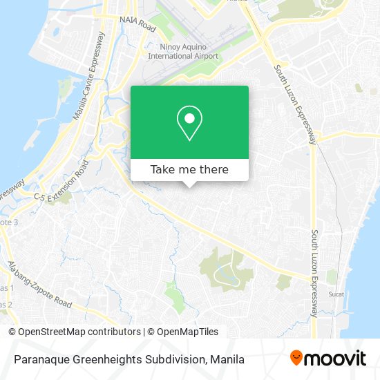 Paranaque Greenheights Subdivision map