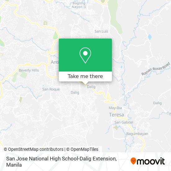 San Jose National High School-Dalig Extension map