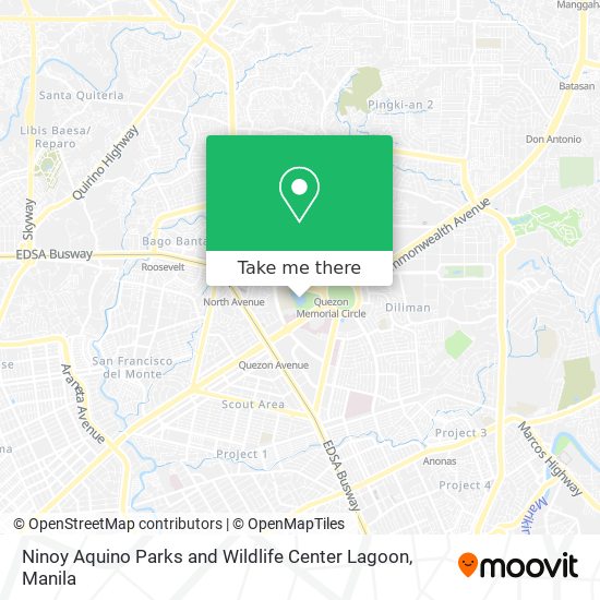 Ninoy Aquino Parks and Wildlife Center Lagoon map