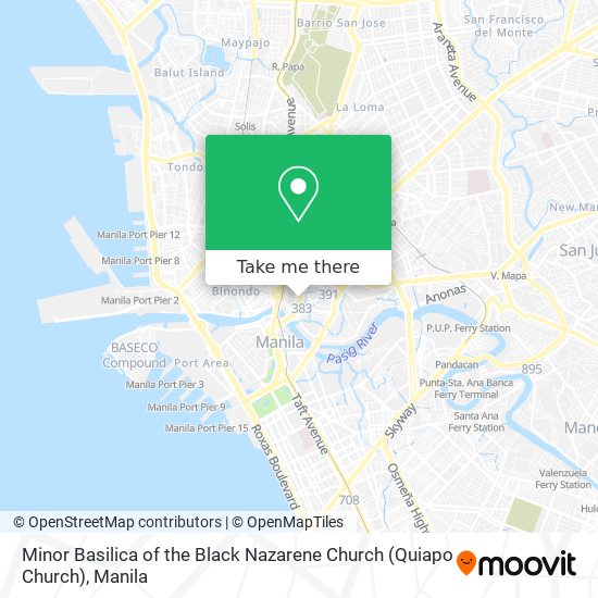 Minor Basilica of the Black Nazarene Church (Quiapo Church) map