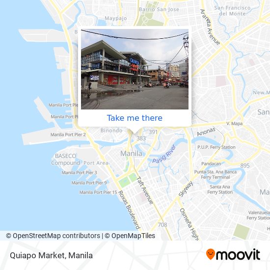 Quiapo Market map
