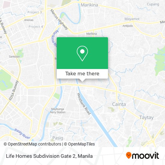 Life Homes Subdivision Gate 2 map