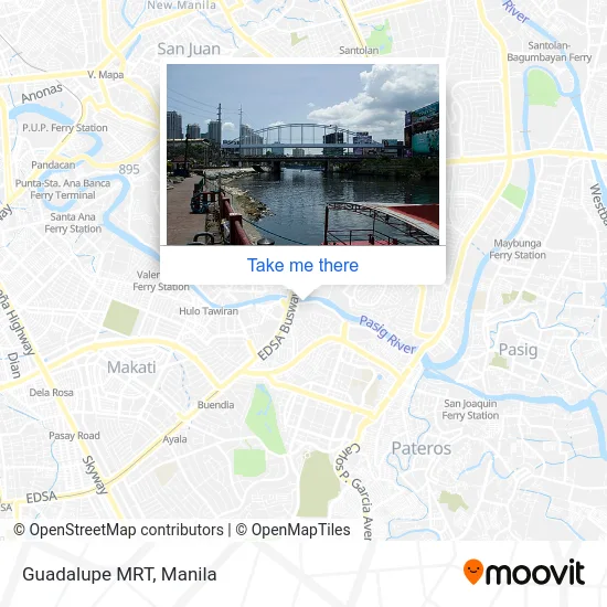 Guadalupe MRT map