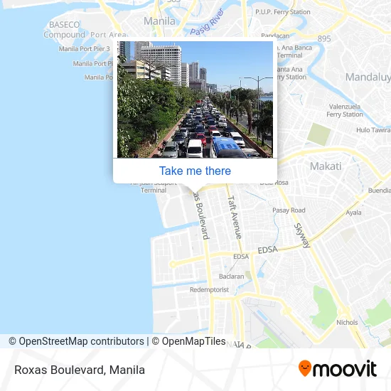 Roxas Boulevard map