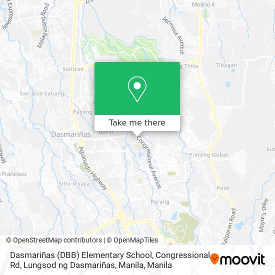 Dasmariñas (DBB) Elementary School, Congressional Rd, Lungsod ng Dasmariñas, Manila map