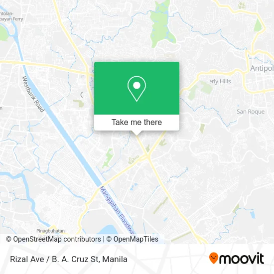 Rizal Ave / B. A. Cruz St map