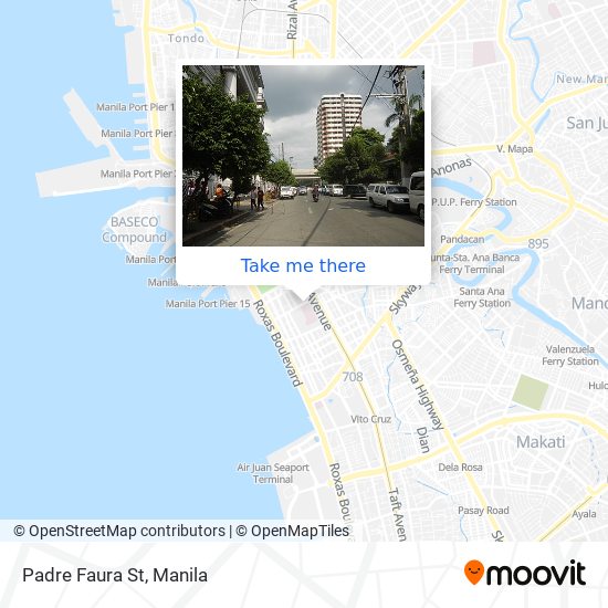 Padre Faura St map