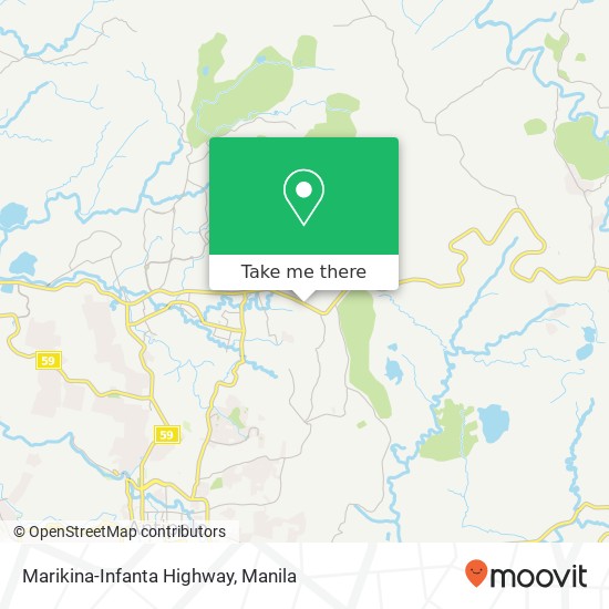 Marikina-Infanta Highway map