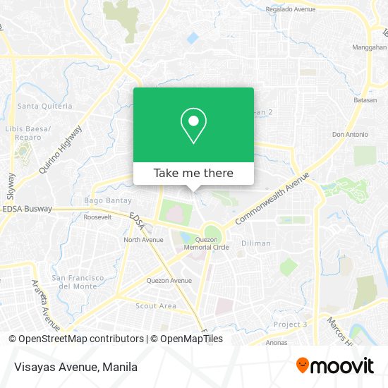 Visayas Avenue map