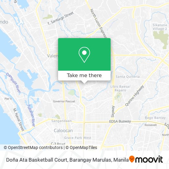 Doña Ata Basketball Court, Barangay Marulas map