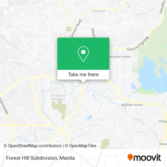 Forest Hill Subdivision map