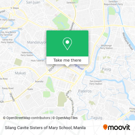 Silang Cavite Sisters of Mary School map