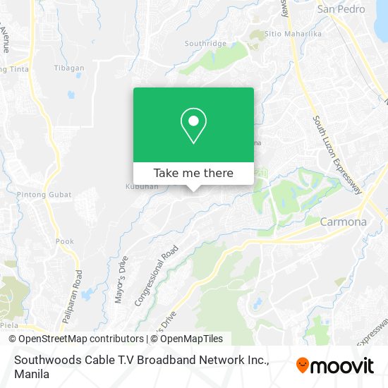 Southwoods Cable T.V Broadband Network Inc. map