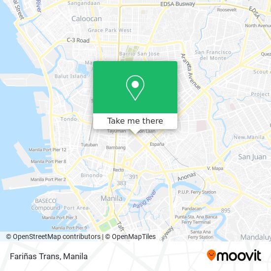 Fariñas Trans map