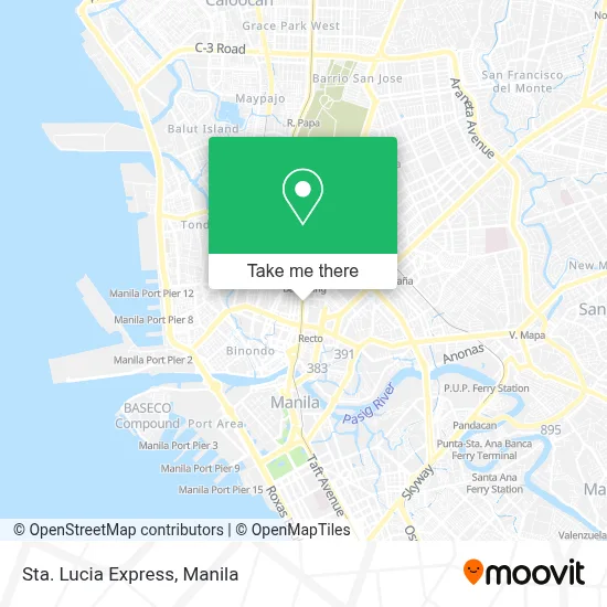 Sta. Lucia Express map