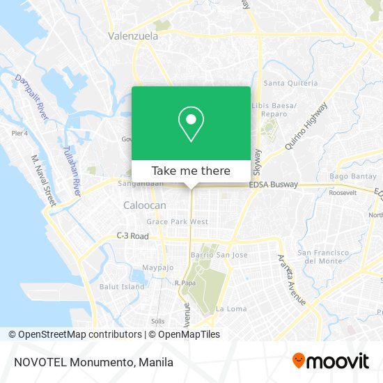 NOVOTEL Monumento map