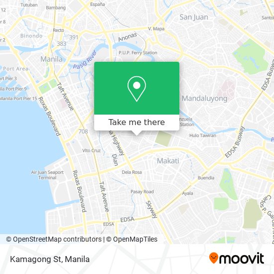 Kamagong St map
