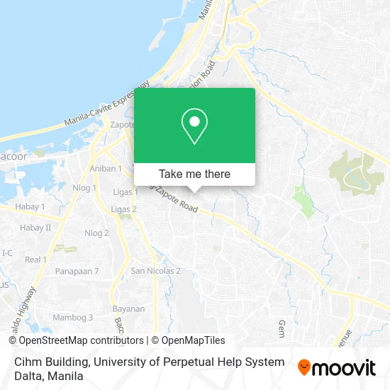 Cihm Building, University of Perpetual Help System Dalta map