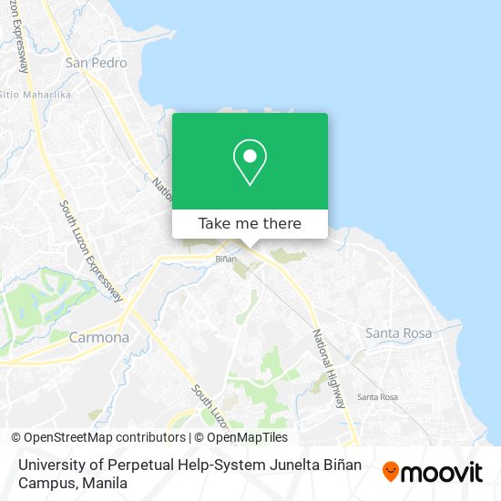 University of Perpetual Help-System Junelta Biñan Campus map