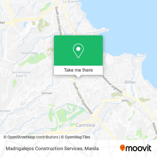Madrigalejos Construction Services map