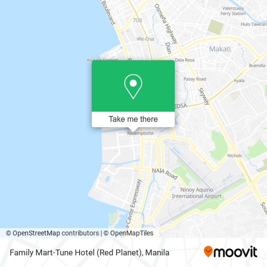 Family Mart-Tune Hotel (Red Planet) map