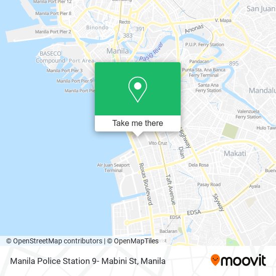 Manila Police Station 9- Mabini St map