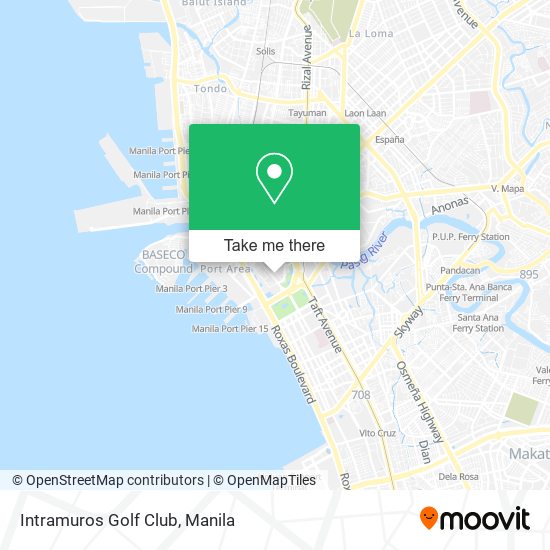 Intramuros Golf Club map