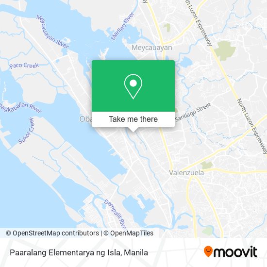 Paaralang Elementarya ng Isla map