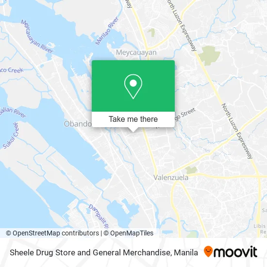 Sheele Drug Store and General Merchandise map