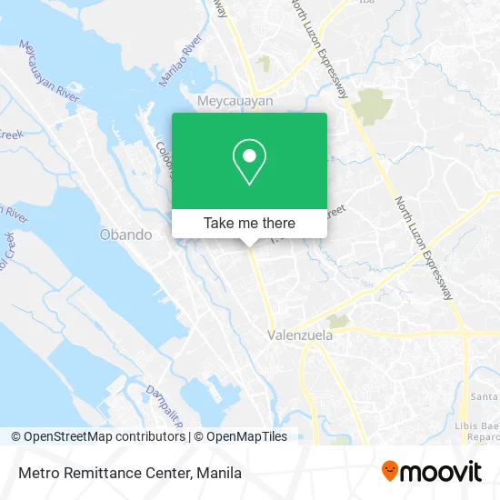 Metro Remittance Center map