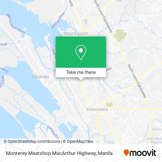 Monterey Meatshop MacArthur Highway map