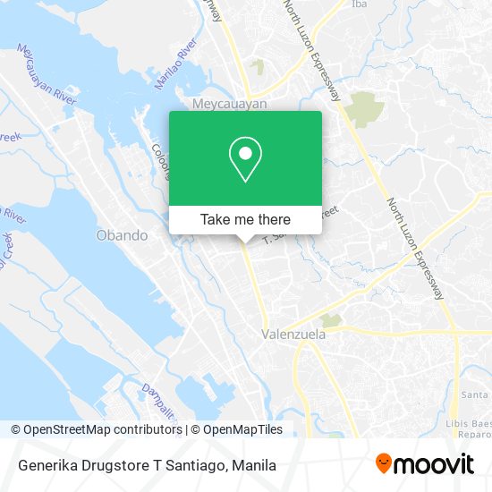Generika Drugstore T Santiago map