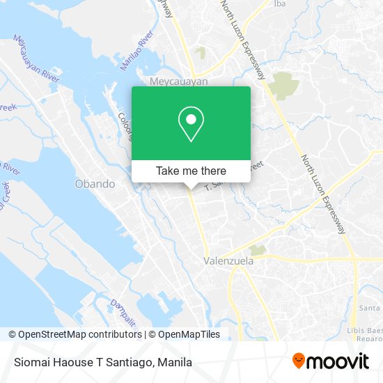 Siomai Haouse T Santiago map