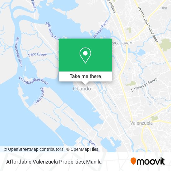 Affordable Valenzuela Properties map