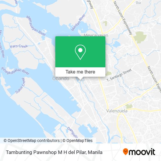 Tambunting Pawnshop M H del Pilar map