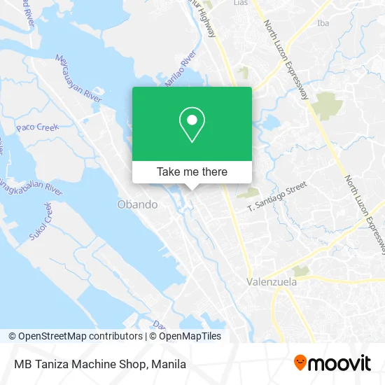 MB Taniza Machine Shop map